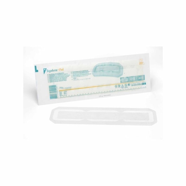 3M Tegaderm Transparent Film Dressing with Pad 3-1/2 X 13-3/4 In. Frame Style Delivery Rectangle Sterile, 100PK 3593 - main